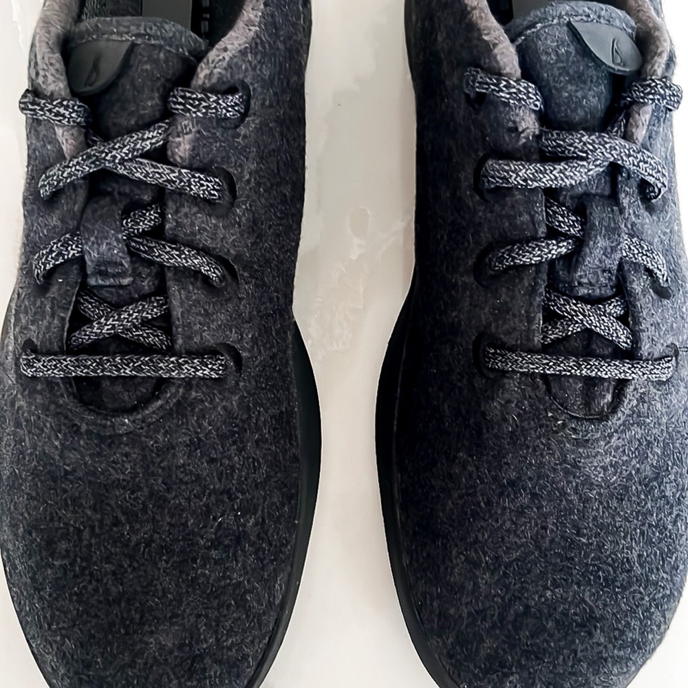 Allbirds Wool Runner Charcoal Gray With Black Sole Sneaker Womens Sz 10 0319 NV1 - Picture 5 of 14